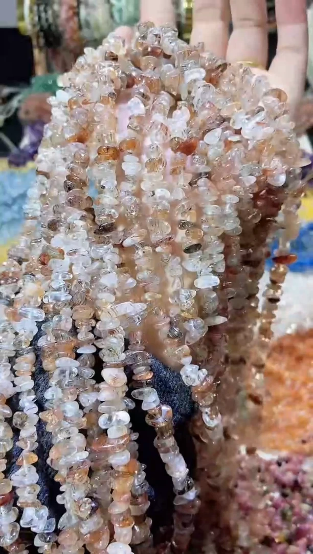 未镶嵌珠宝半成品水晶黑金超七