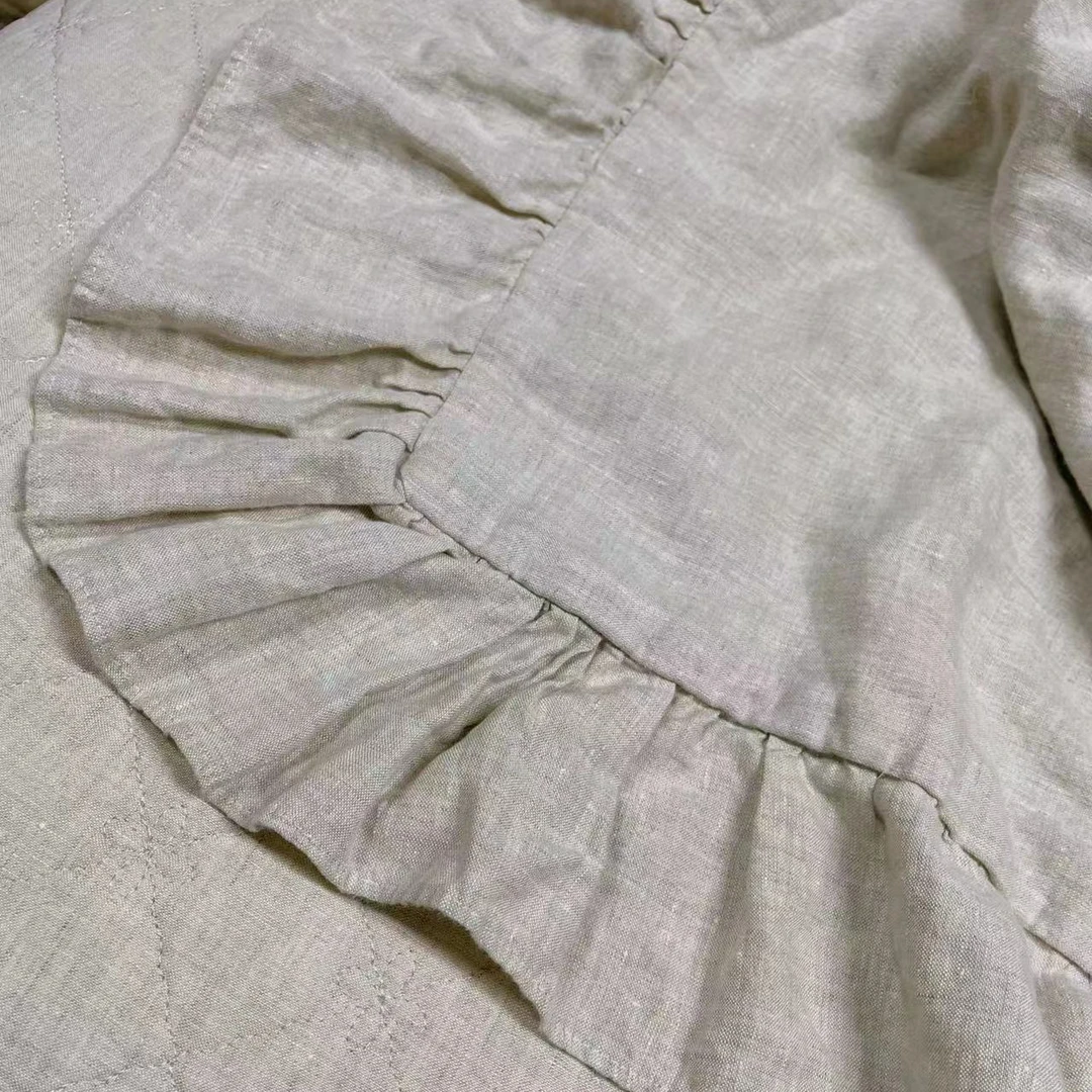 【汉麻花边三层被】汉麻三层花边空调夏被可机洗亲肤凉而不冰夏被