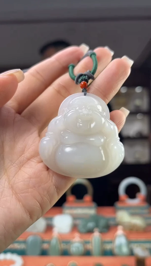 颈饰未镶嵌和田玉佩佩45mm左右