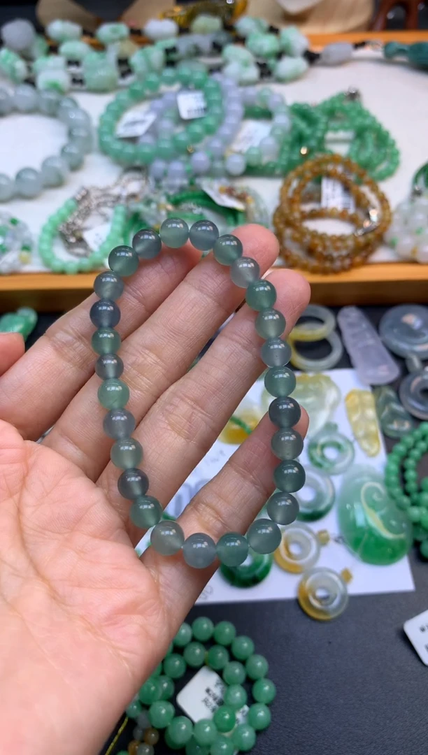 未镶嵌手串翡翠翡翠