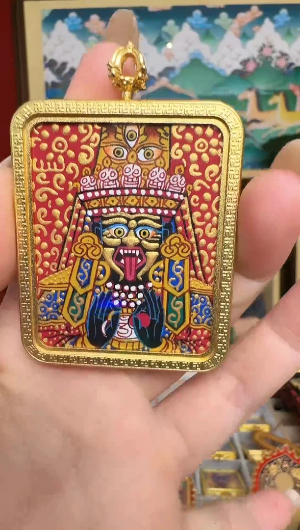 吊坠扎老师-热贡纯手绘-卓玛