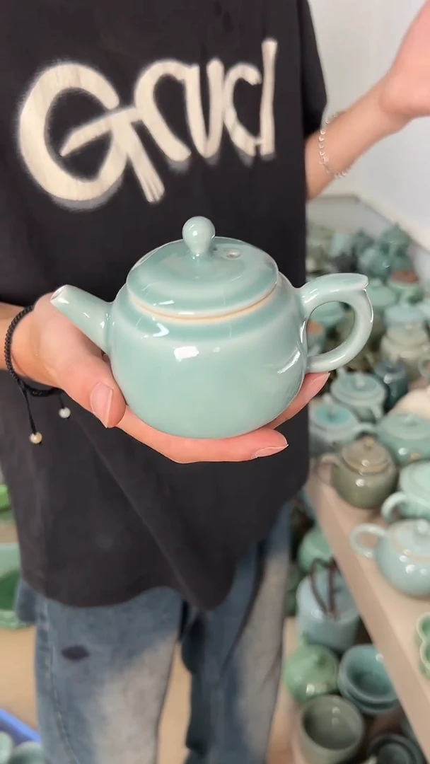 龙泉云间青瓷小米茶器
