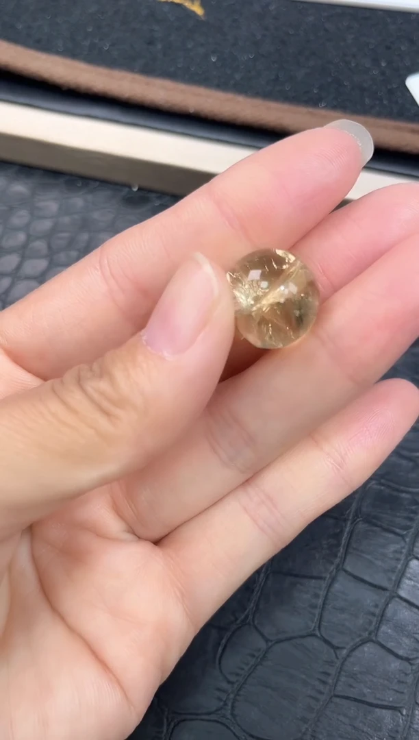 未镶嵌手链水晶30号利姆利亚爆闪黄阿赛单颗配件16+mm
