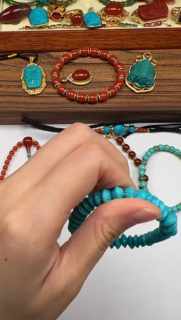 未镶嵌绿松石手串手串眠*～手串手串