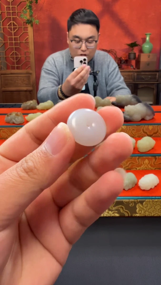 吊坠(赠链)未镶嵌和田玉平安扣吊坠