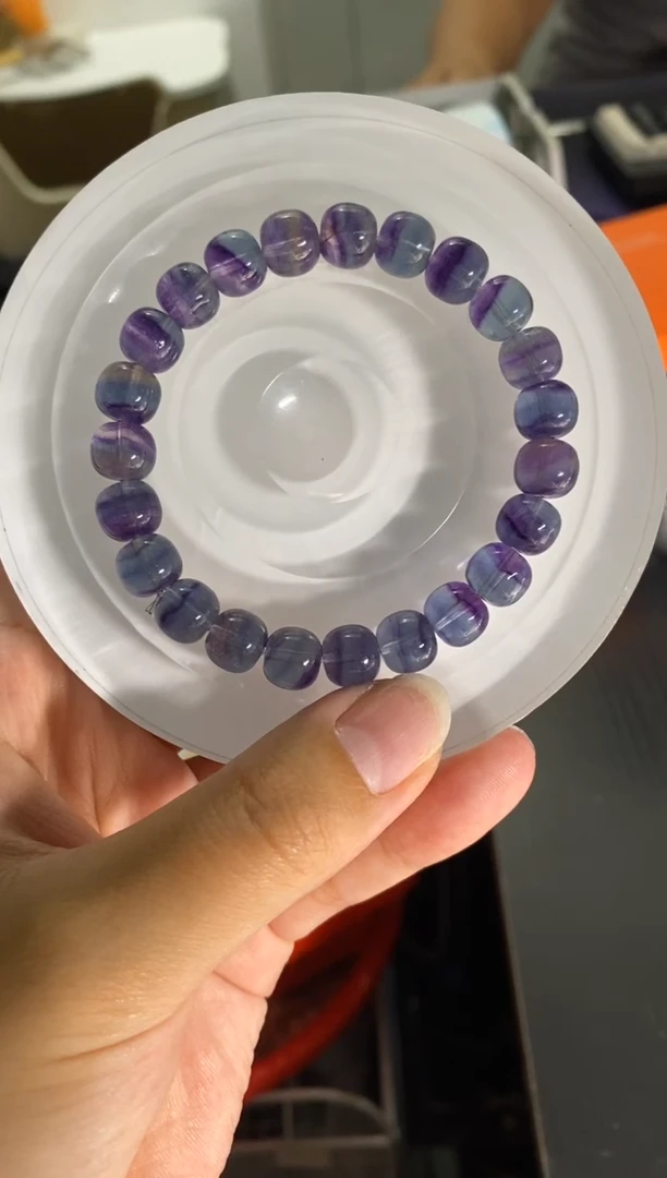 未镶嵌手串水晶老型珠萤石