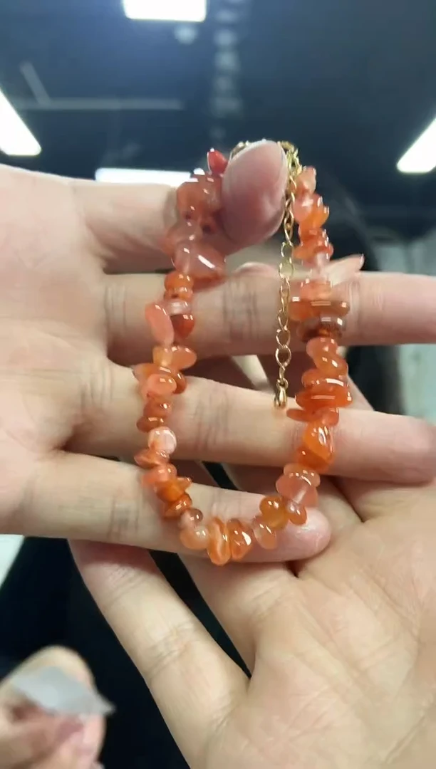 【闪购商品】南红玛瑙手串未镶嵌多样性发其一颜色微差