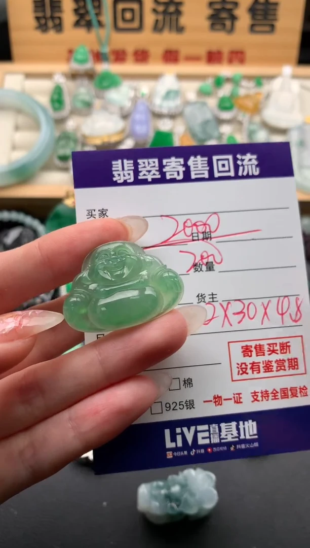 翡翠未镶嵌颈饰10133525
