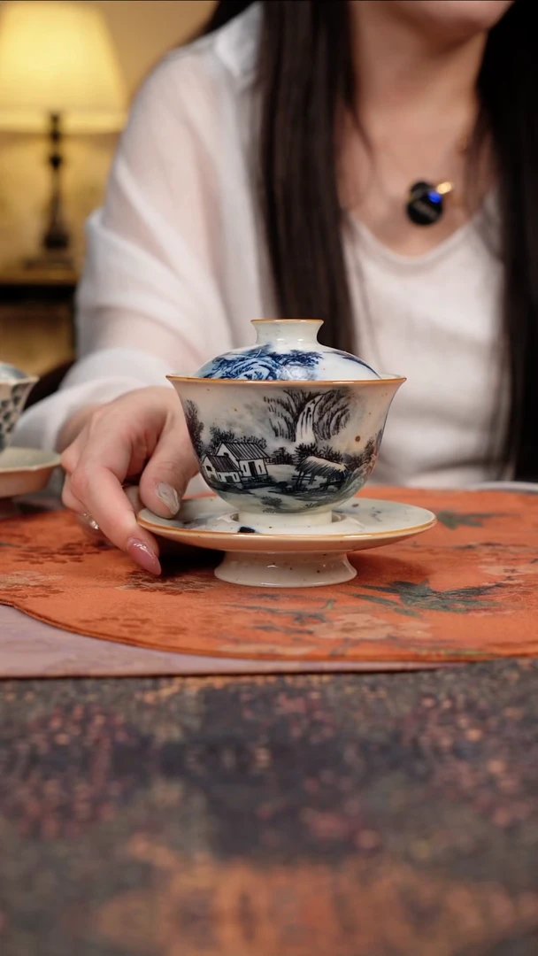 杯景德镇陶瓷杯碗柴烧多人