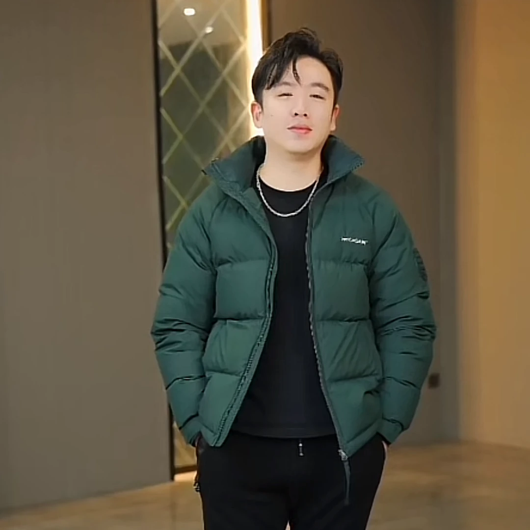 新国标90绒男士新款羽绒服立领韩版休闲小面包短款羽绒外套9801
