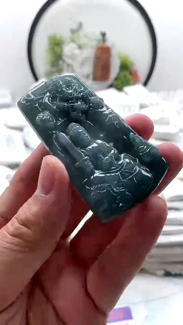 颈饰未镶嵌翡翠文殊