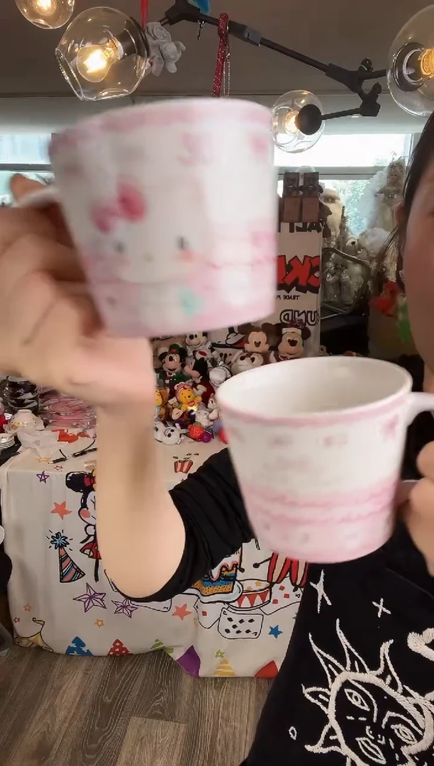 毛绒然*然8号  一对KT杯子