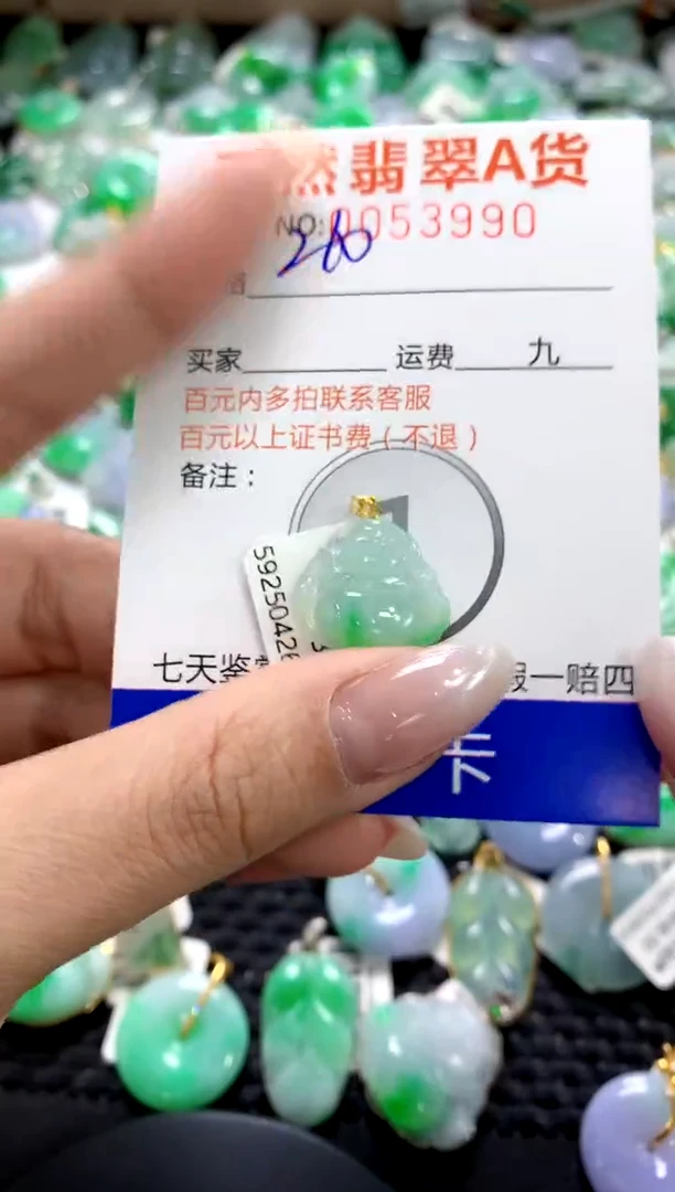 翡翠18K金镶嵌颈饰1111111111111111