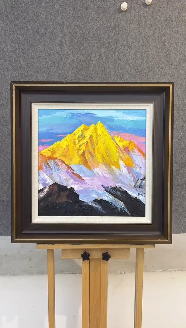油画梁朝水-40X40(1.44平尺）-油画作品