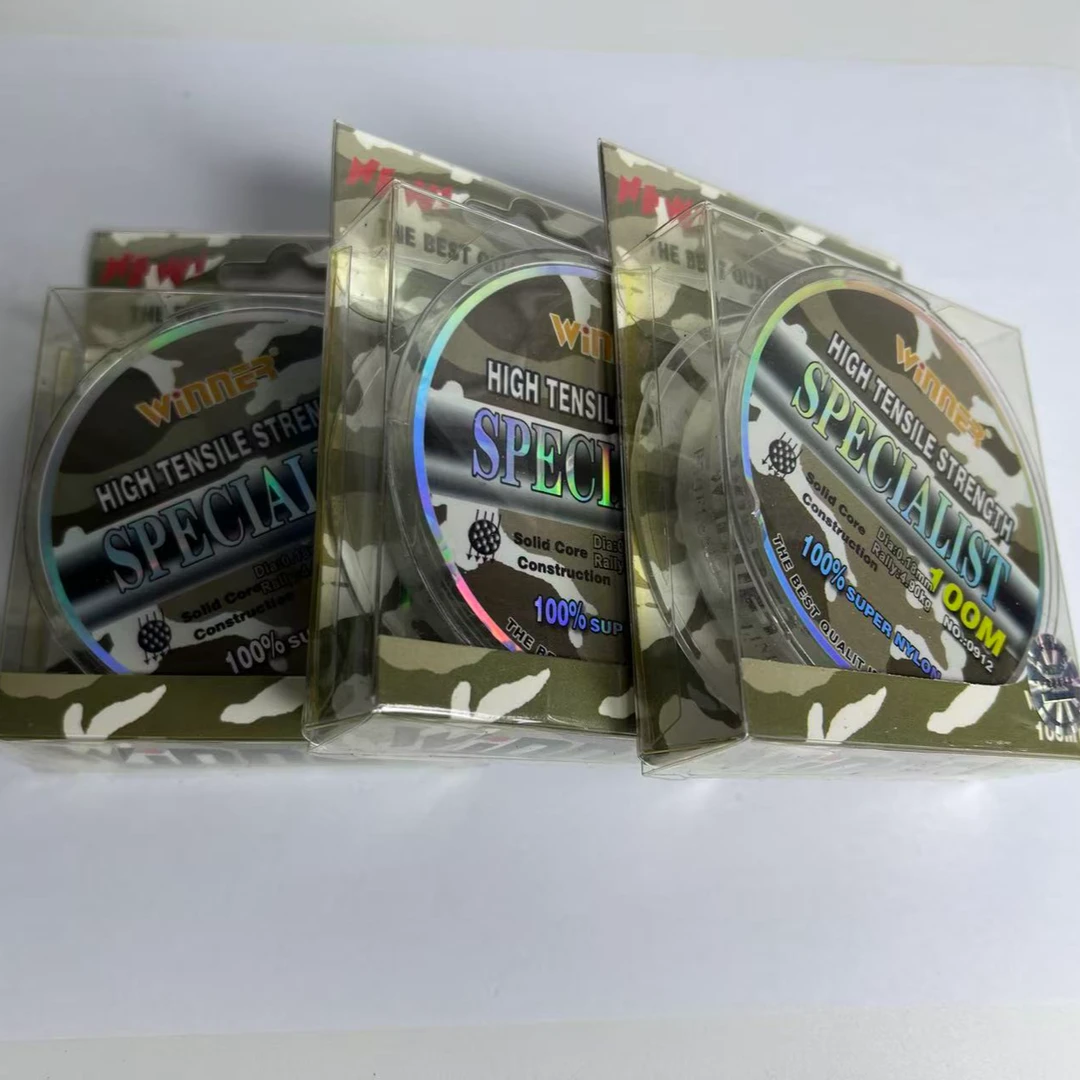 WINNER尾货尼龙线100米3盘远投手杆主线无包装拼手速路亚渔具盲盒