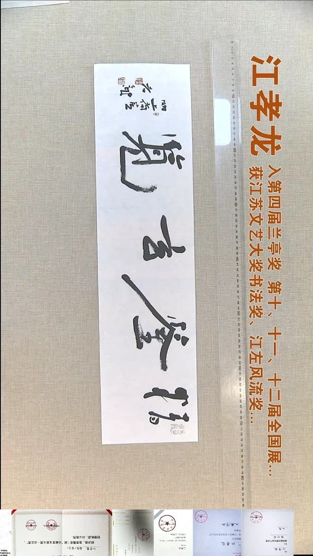 书法江孝龙书法福利17*69精鉴玄览