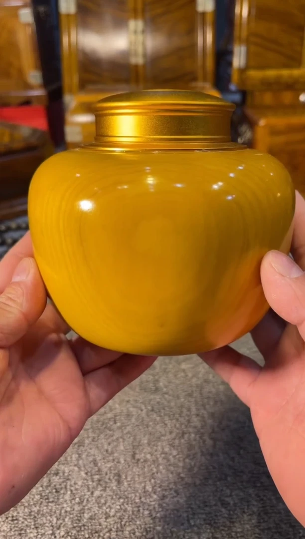 乌木类成套家具楠木茶叶罐