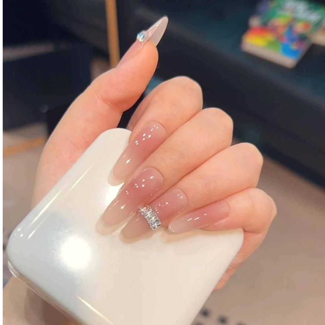 (泡芙小姐) 纯手工高级秋冬穿戴美甲猫眼爆闪