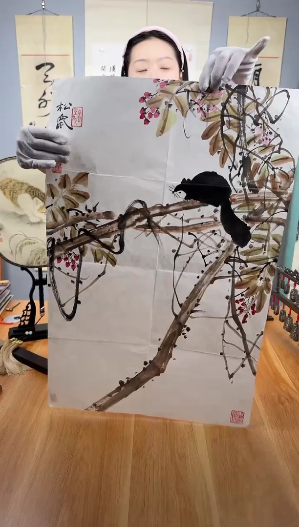 卡纸朱老师松鼠画芯