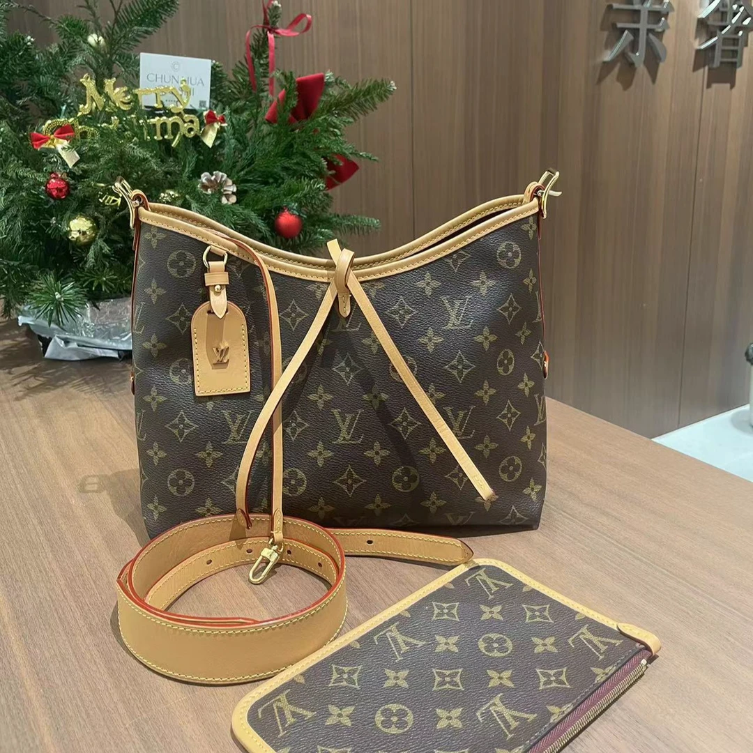 99新 LouisVuitton/路易威登 LV 老花carryall小号