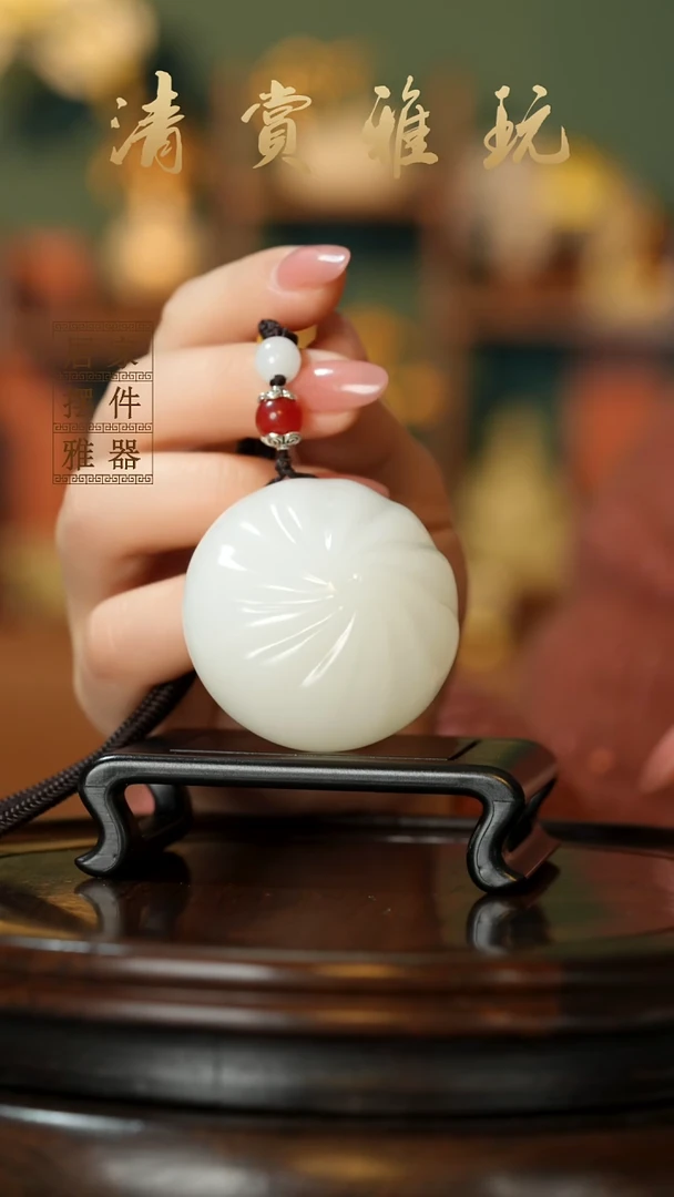 玉《蒸蒸日上小笼包》摆件