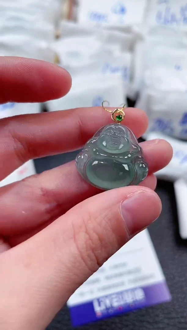 【闪购商品】翡翠颈饰18K金镶嵌00019548