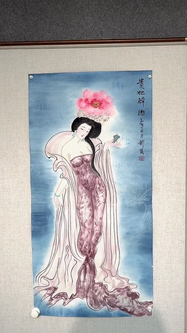 国画刘俊老师古典三尺