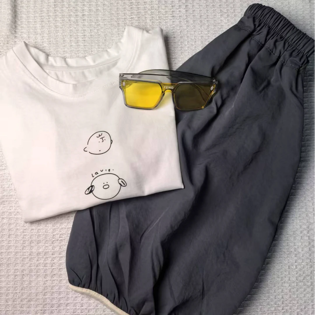 韩范童装男童套装2025夏季新款无袖背心裤子两件套帅气潮流百搭款