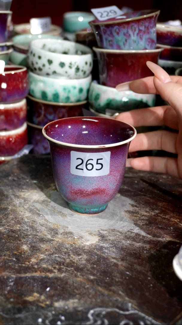 摆件精品窑变钧瓷茶器