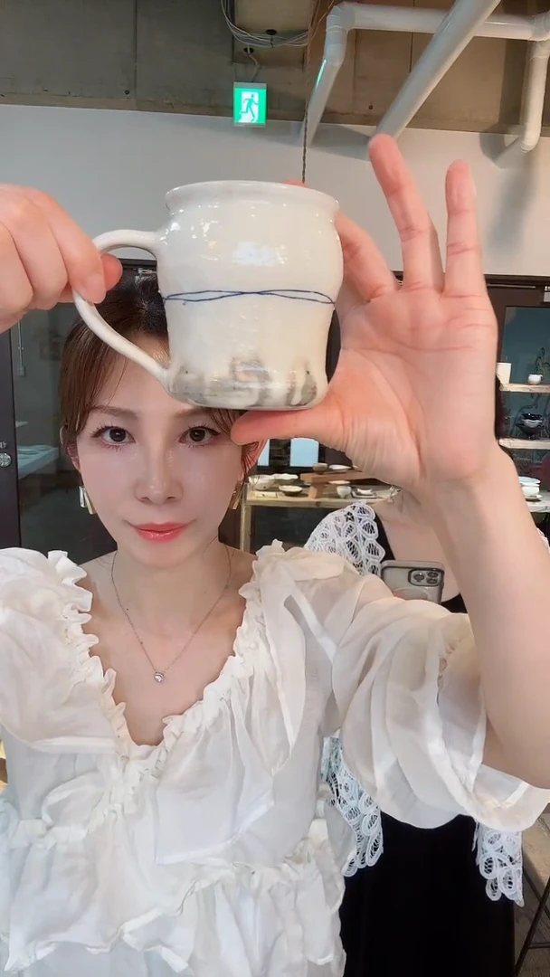 盘【预售】粉引蓝线高马克*1个(随机发)