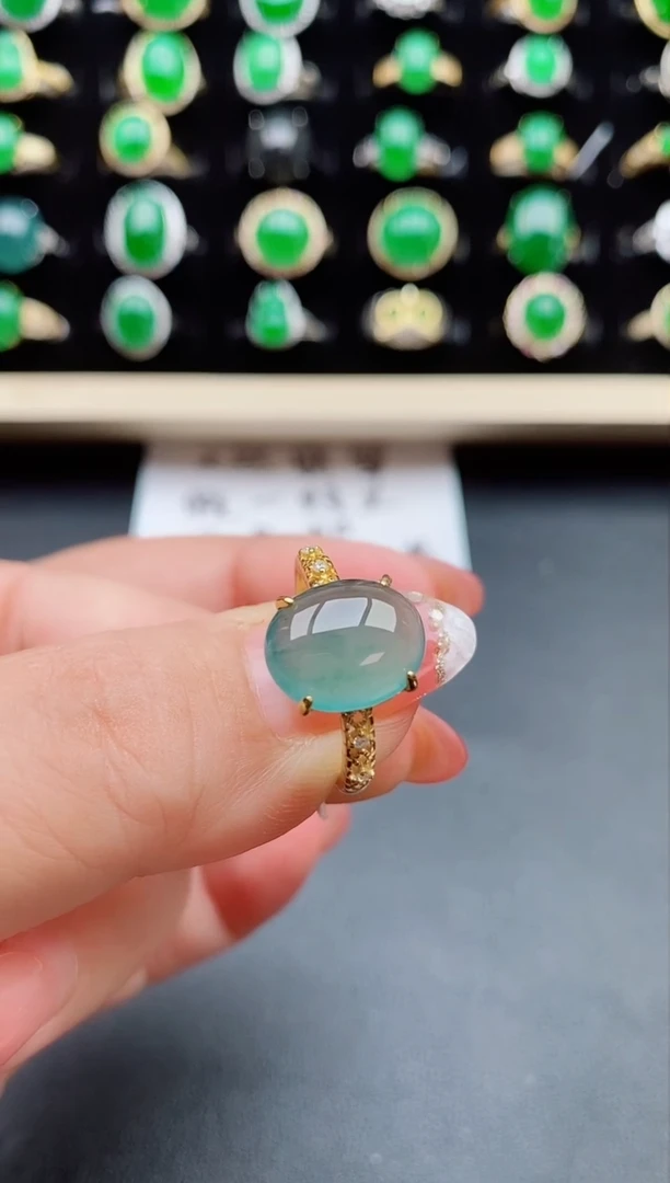 【闪购商品】翡翠戒指银S925镶嵌21212