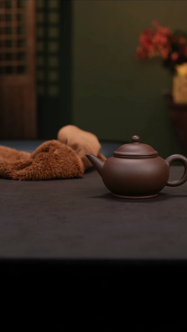 茶壶紫砂美****?高砂紫泥水平1150cc左右