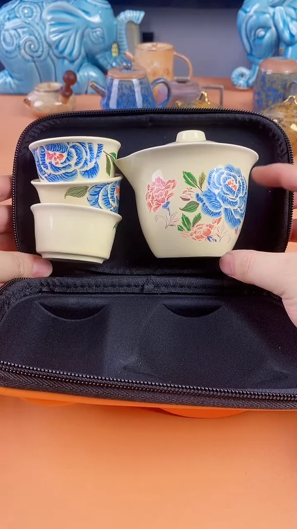 绽红陶瓷闪购茶具