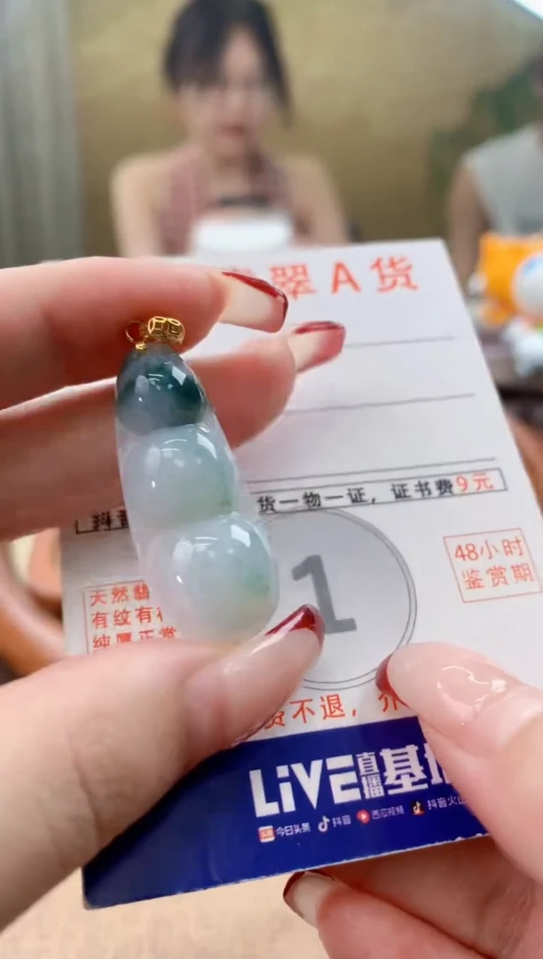 颈饰未镶嵌翡翠天然A货翡翠挂件