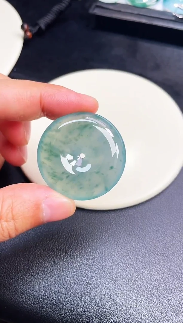 颈饰未镶嵌翡翠【61】平安扣 尺寸 37.2   9.6mm