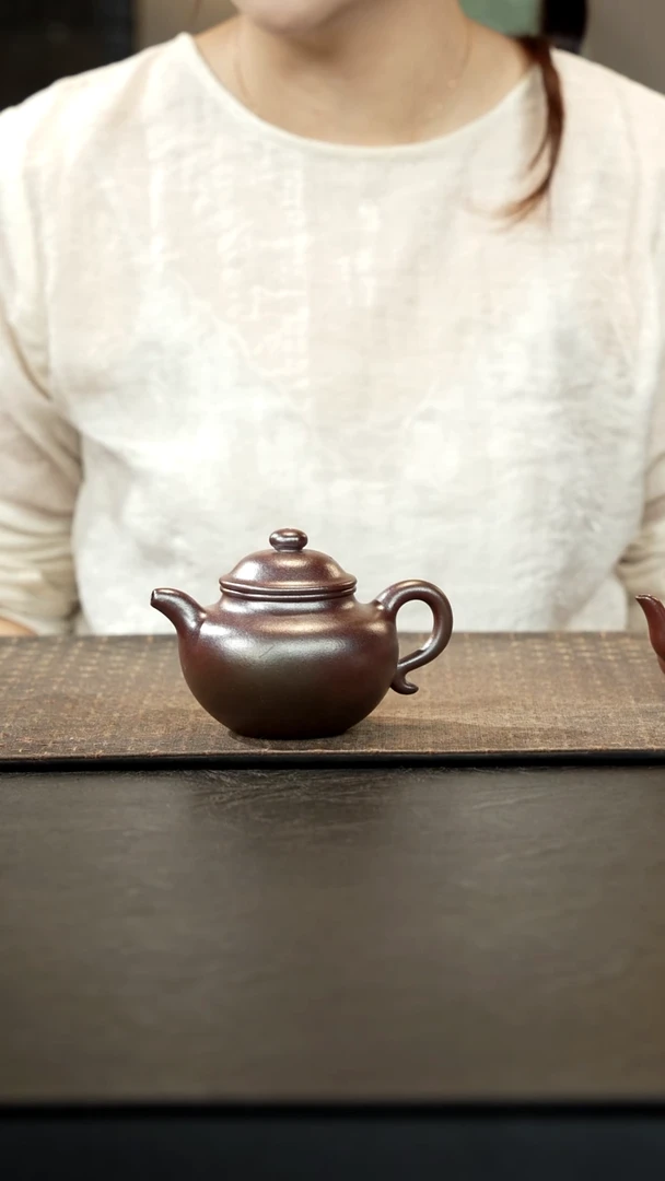 茶壶紫砂清**苒柴烧底槽青大亨莲子200cc