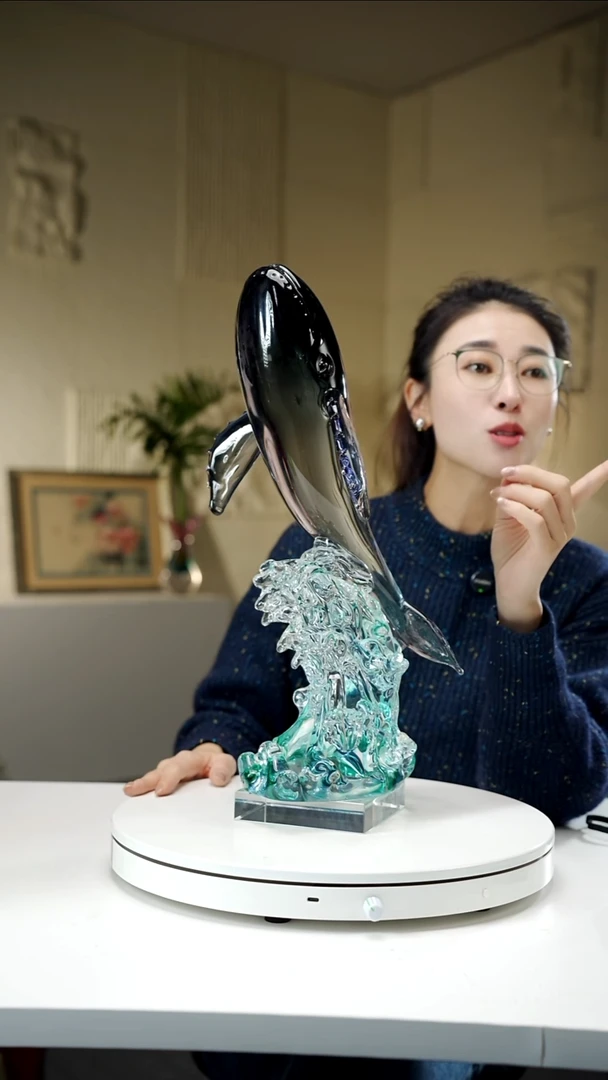 手工艺品琉璃鲲鹏之志摆件