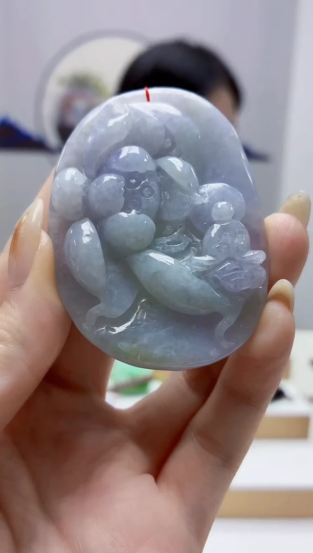 未镶嵌定制翡翠4852jw-毛货挂件34