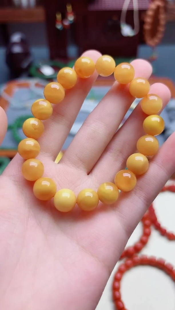 未镶嵌蜜蜡裸石蜜蜡手串HS