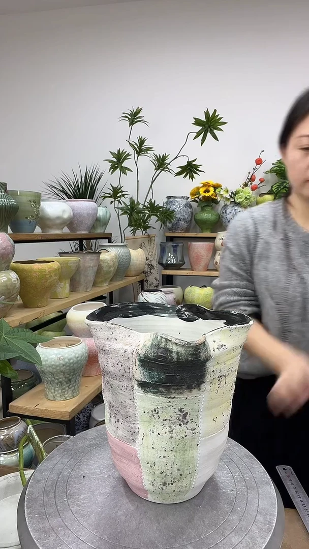 11.9陶瓷花盆直播链接高.     20 口17