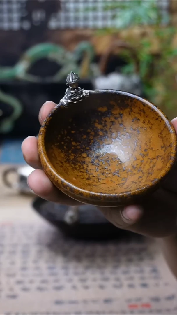 欲山行 足银大圣 茶杯