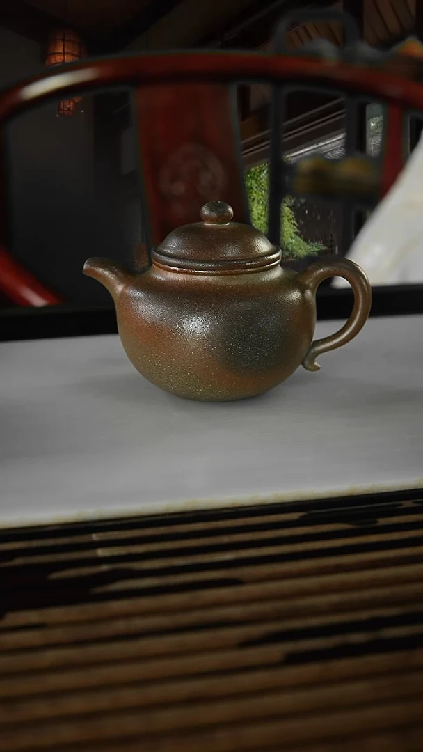 茶杯紫砂?****…青灰紫泥莲子260cc微瑕