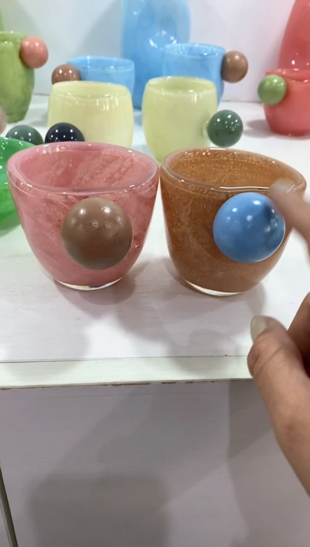 【闪购商品】琉璃慕忆家花瓶一对