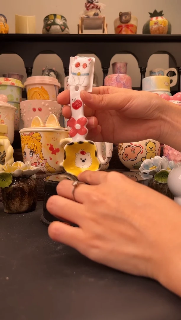 摆件C085文创手绘陶瓷