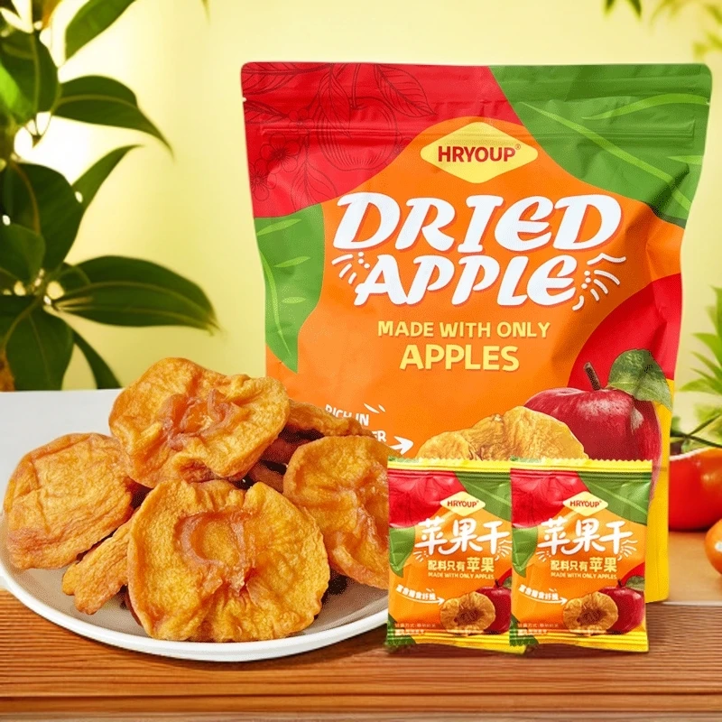 HRYOUP鲜切红富士苹果「配料表干净」苹果干必备解馋休闲零食