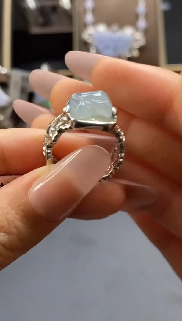 颈饰银S925镶嵌翡翠14728