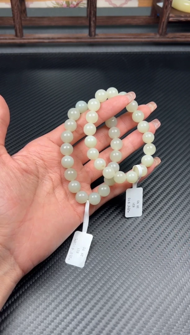 未镶嵌手串和田玉且末微色差近矿卡10L多样性发货拍一发一