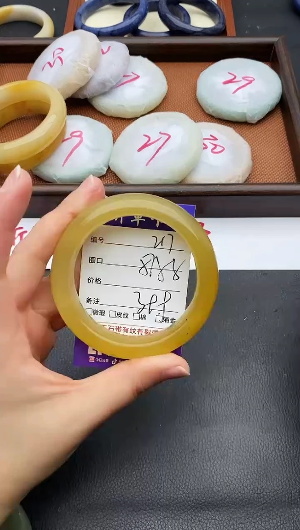 未镶嵌手镯石英质玉217+57/58