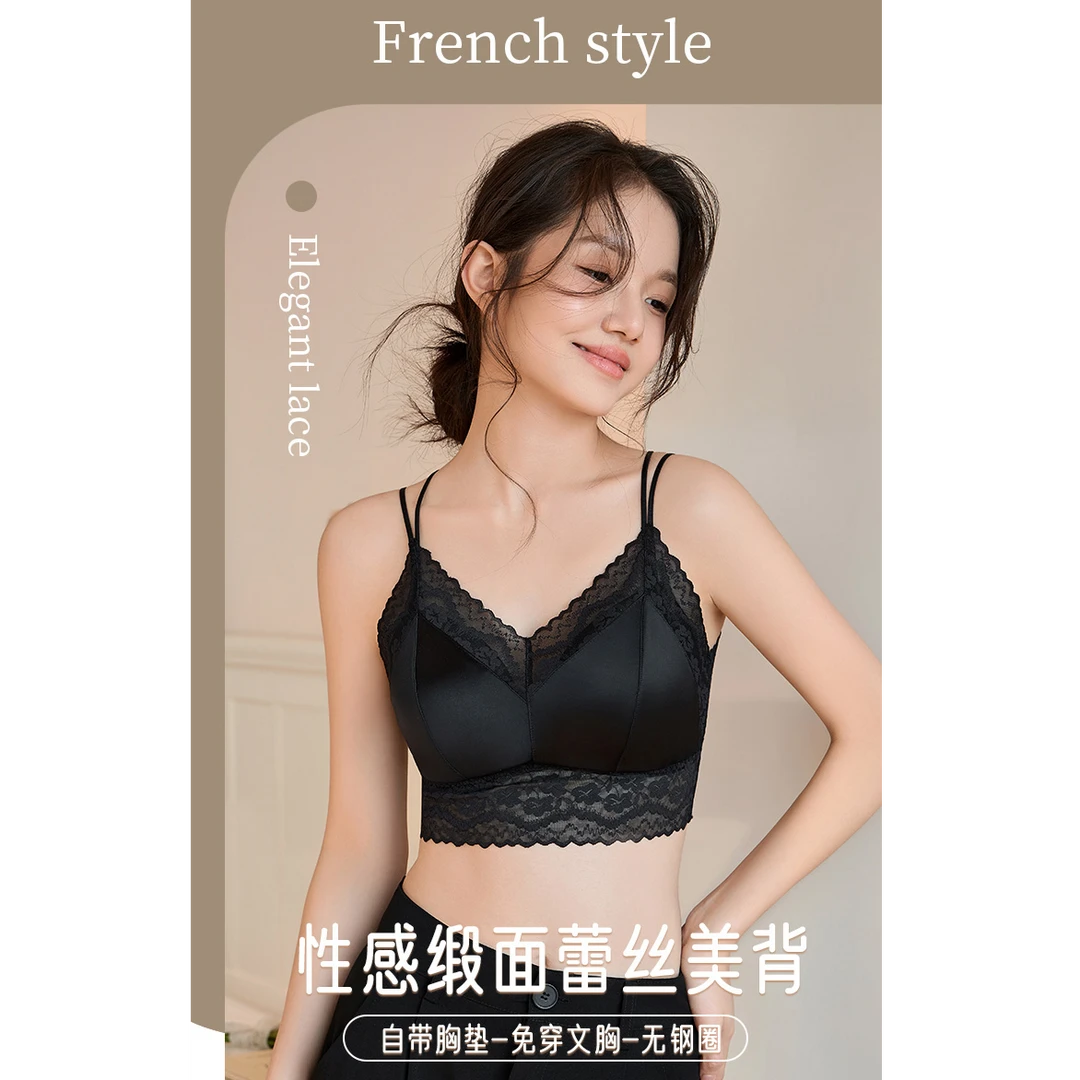 奢华缎面蕾丝美背 6321