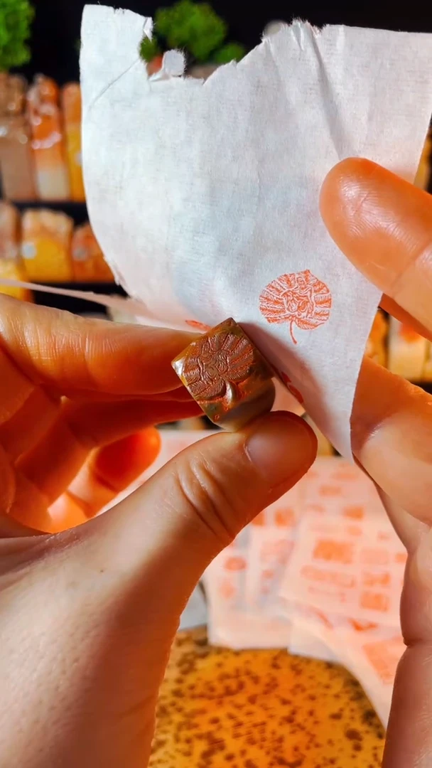 【闪购商品】巴林石印石手工篆刻《一叶一菩提》1.5